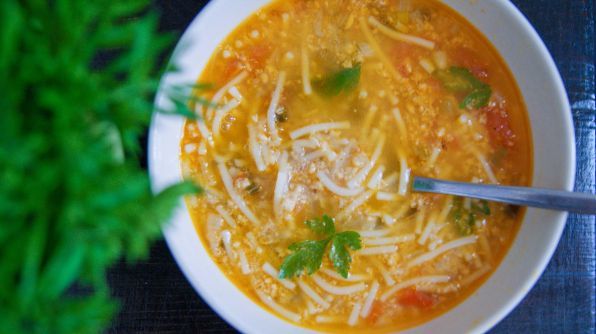Простой мясной суп с вермишелью - рецепт автора Yulia 🏃‍♂️