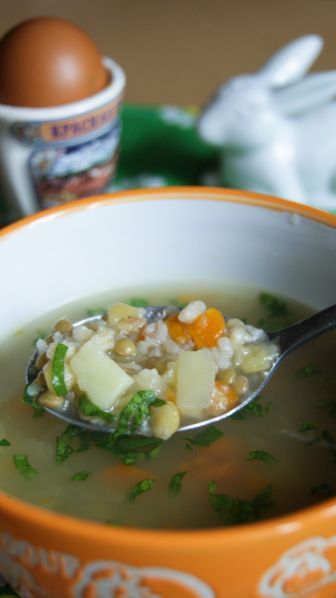Фото: Суп с зерновой смесью