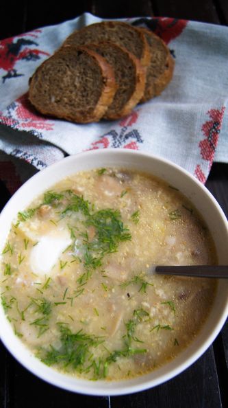 Фото: Грибной суп с пшенкой