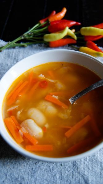 Фото: Острый фасолевый суп